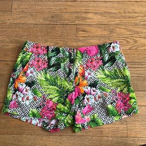 Printed floral shorts